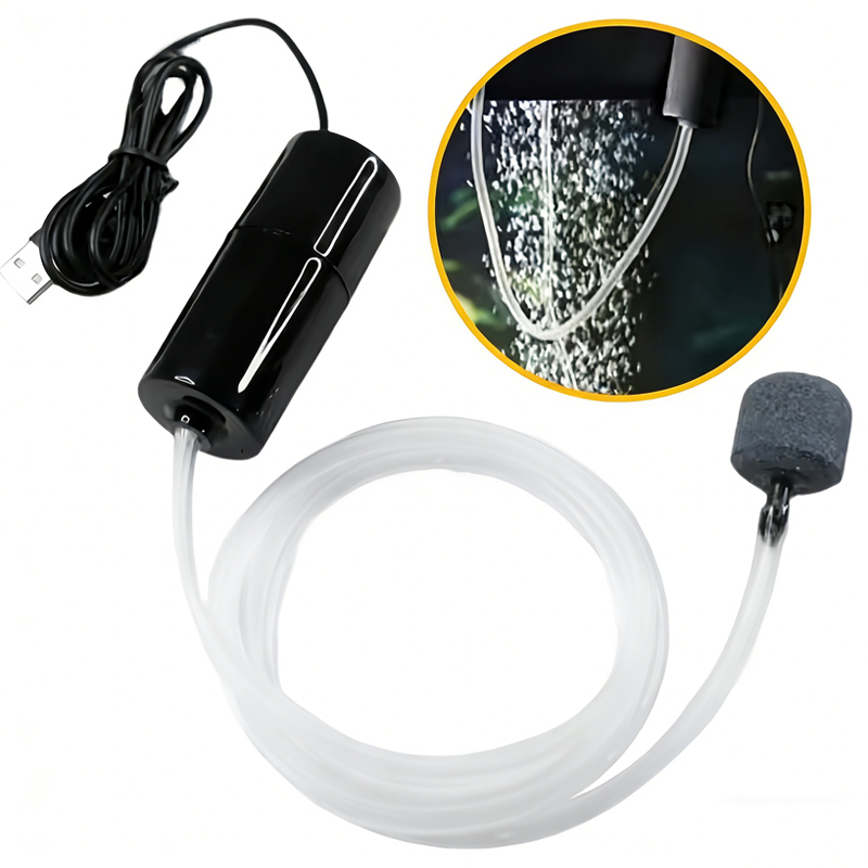 Air Compressor Mini - Aquarium Oxygen Air Pump Fish Tank