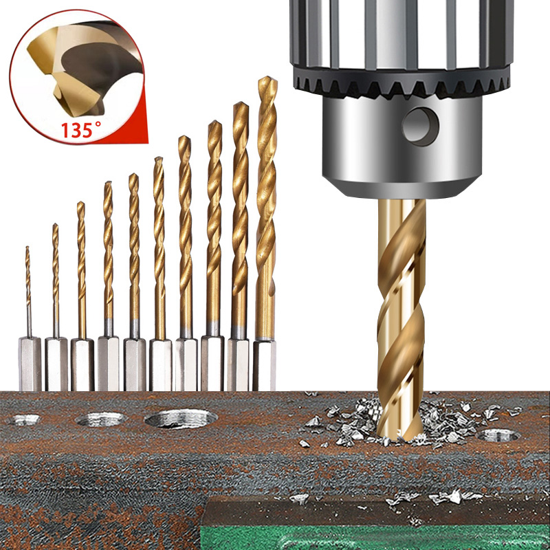 Power Tools Kobalt - 3/7/13PCS 1/4Hex Shank Twist Drill Bit