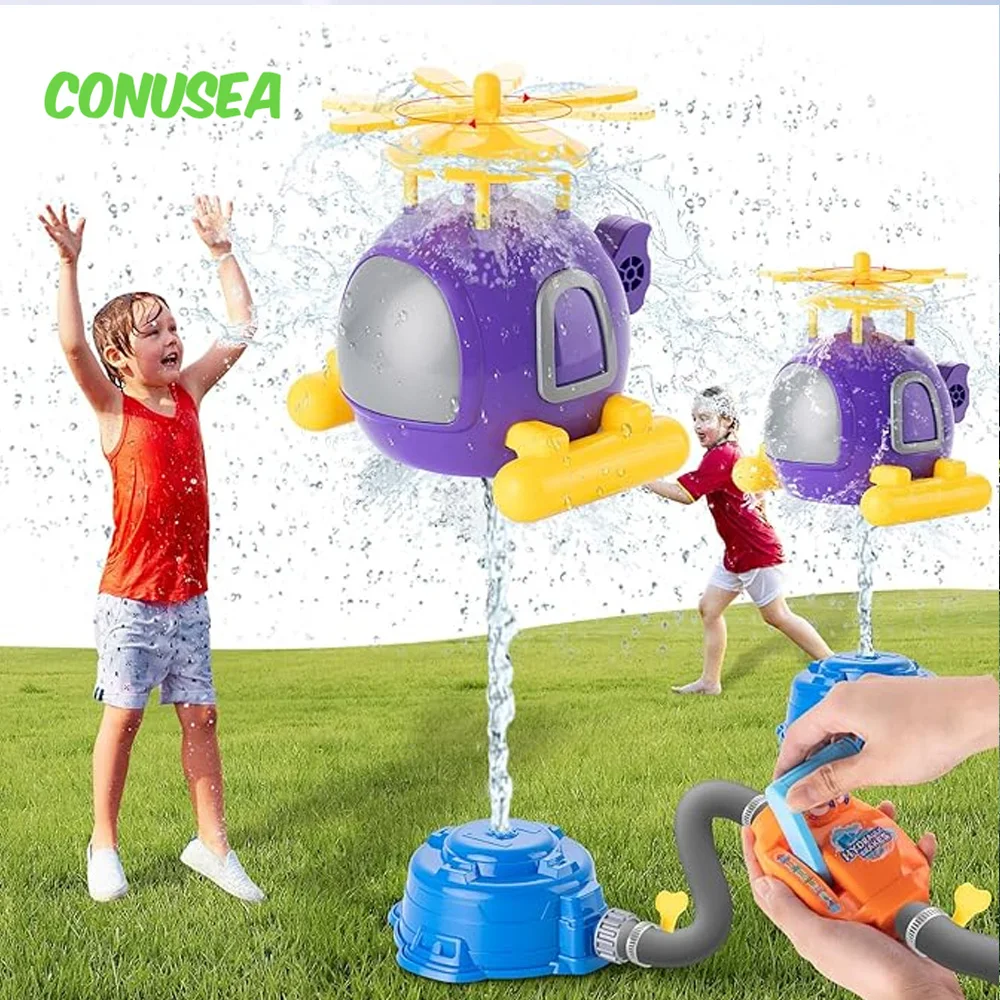 Power Tools Kids - Helicopter Sprinkler Water Toy Kids Outdoor