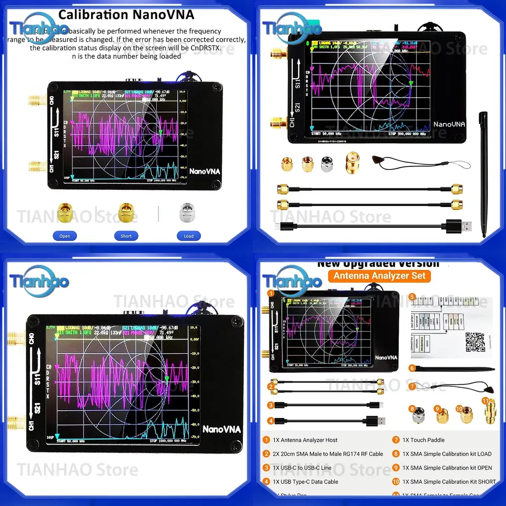 Upgrade 2.8 inch TFT NanoVNA-H - đánh giá và giá Power Tools Vector