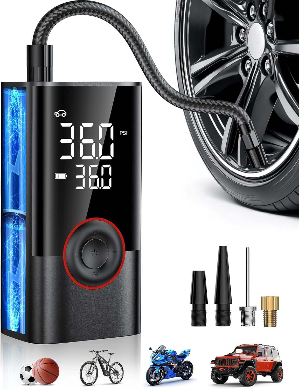 Portable Wireless Air Compress - đánh giá và giá Air Compressor Mini