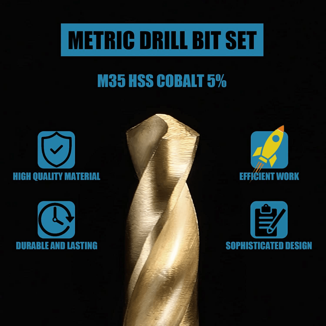 M35 5% Cobalt Metric Drill Bit - đánh giá và giá Power Tools Kobalt